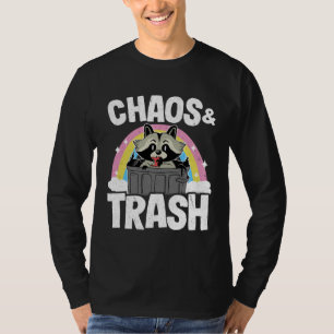 Chaos & Trash Garbage Panda Rainbow Raccoon  2 T-Shirt