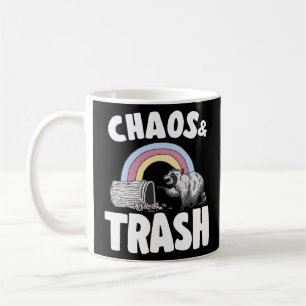 Chaos & Trash Garbage Panda Rainbow Racoon 3 Coffee Mug