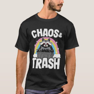 Chaos & Trash Garbage Panda Rainbow Racoon 6 T-Shirt