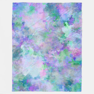 Chaotic Abstract Painting Fleece Blanket