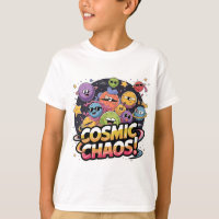Chaotic Cartoonish Galaxy with Whimsical Character