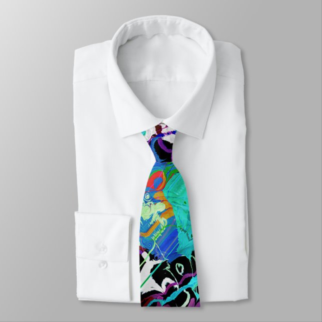 Chaotic Colours of Paint 2 Tie (Tied)