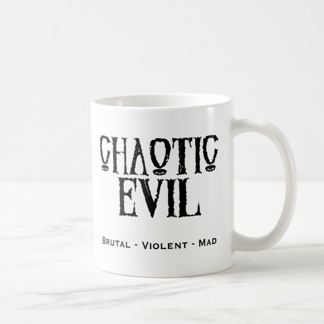"Chaotic Evil" Coffee Mug (Right)