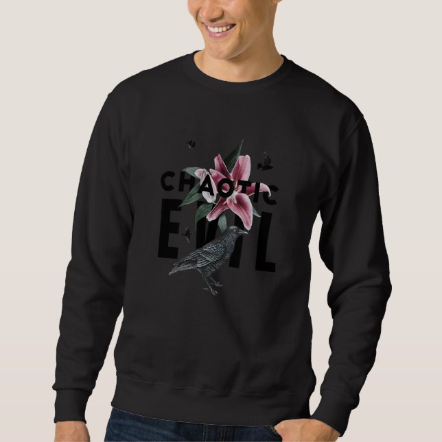 Chaotic Evil Crow Sweatshirt (Front)