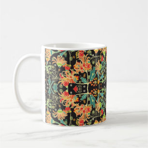 Chaotic floral: vintage abstract pattern. coffee mug
