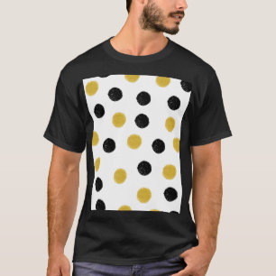 Chaotic Gold Dots: Vintage Splash. T-Shirt
