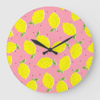 Chaotic Lemons Pink Polka: Citrus Pattern