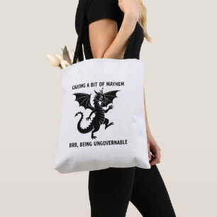 Chaotic Little Dragon Tote Bag