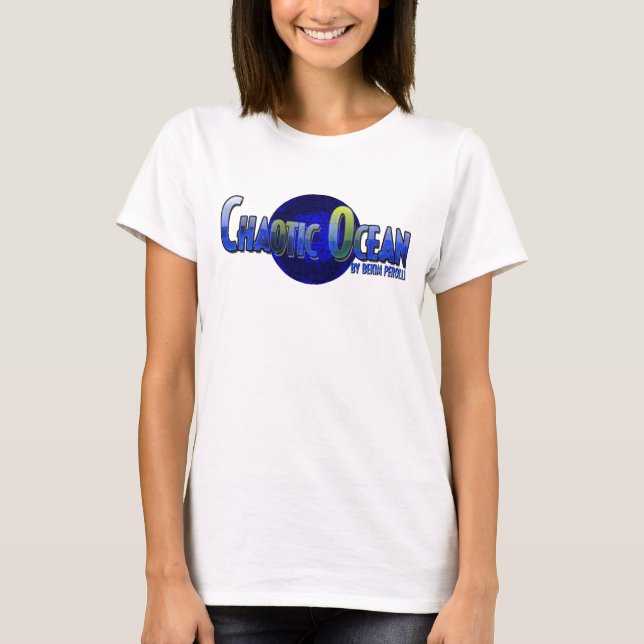 Chaotic Ocean Women's Fitted Tank Top (Front)