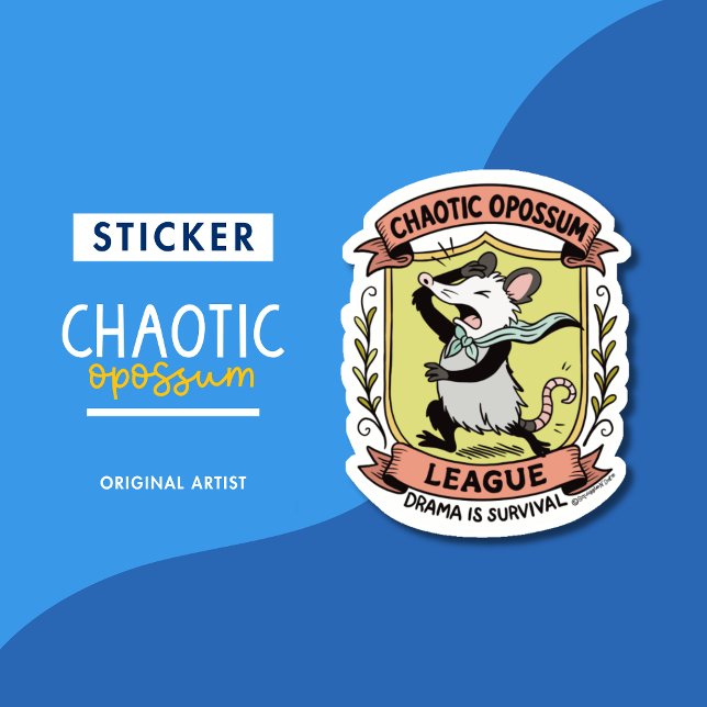 Chaotic Opossum League Crest with Funny Drama (Creator Uploaded)