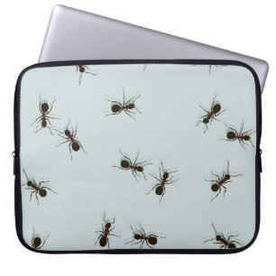 Chaotic Red Ants Stylish Pattern Laptop Sleeve
