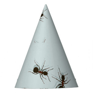 Chaotic Red Ants Stylish Pattern Party Hat
