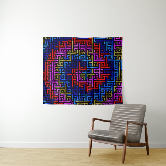 Chaotic Spiral Tapestry (In Situ (Horizontal))