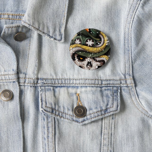 CHAPA REDONDA CALAVERA 6 CM ROUND BADGE (In Situ)