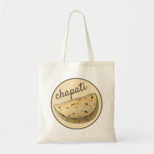 Chapati Roti Indian Food Bread Flatbread Bakery Tote Bag
