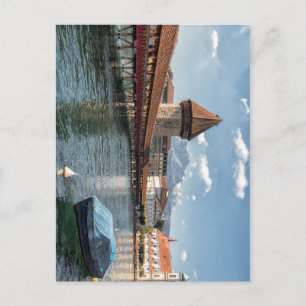 Chapel Bridge Lucerne,switzerland Postcard