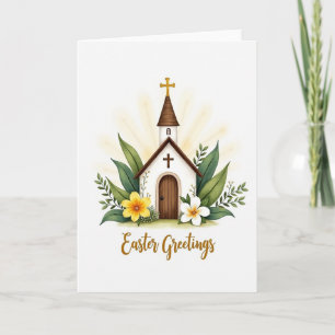 Chapel Easter Greetings Card