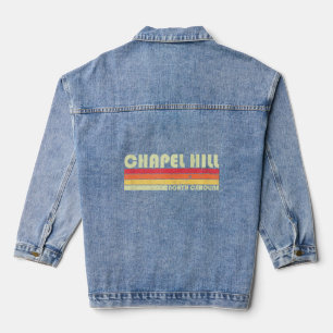 CHAPEL HILL NC NORTH CAROLINA Funny City Home Root Denim Jacket