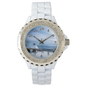 Chapel in the Alps Snow Mountain Watch