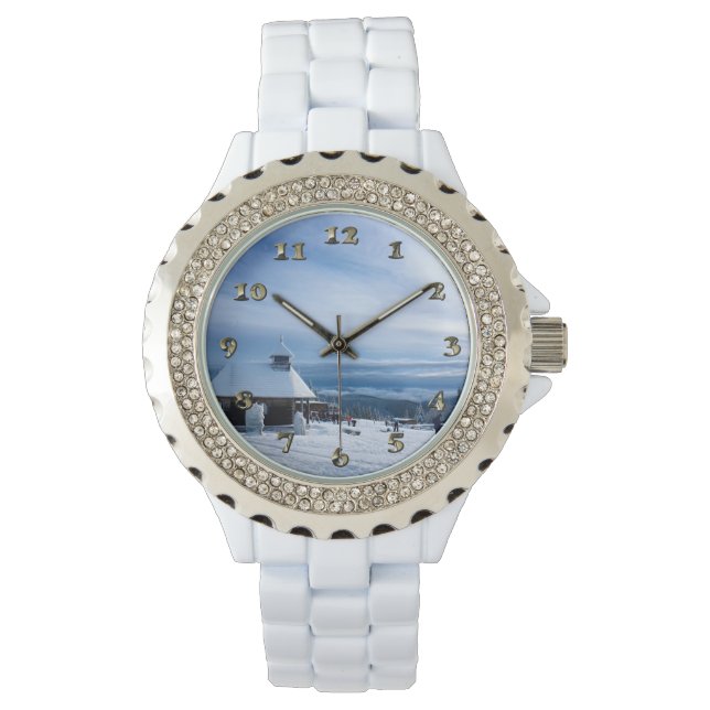 Chapel in the Alps Snow Mountain Watch (Front)