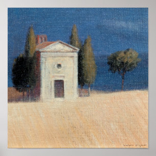 Chapel near Pienza II 2012 Poster