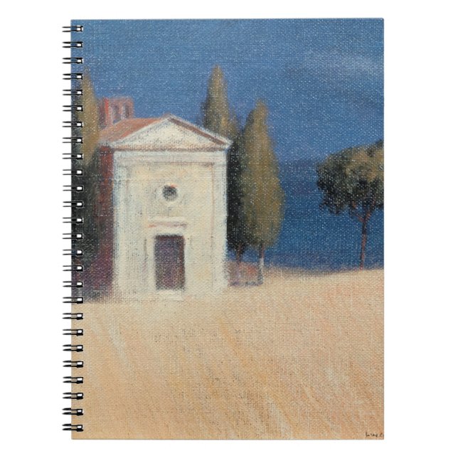 Chapel near Pienza II 2012 Spiral Notebook (Front)