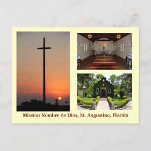 Chapel of the mission of Nombre de Dios  Postcard