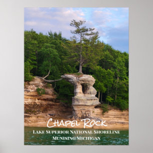 Chapel Rock Lake Superior National Shoreline Poster