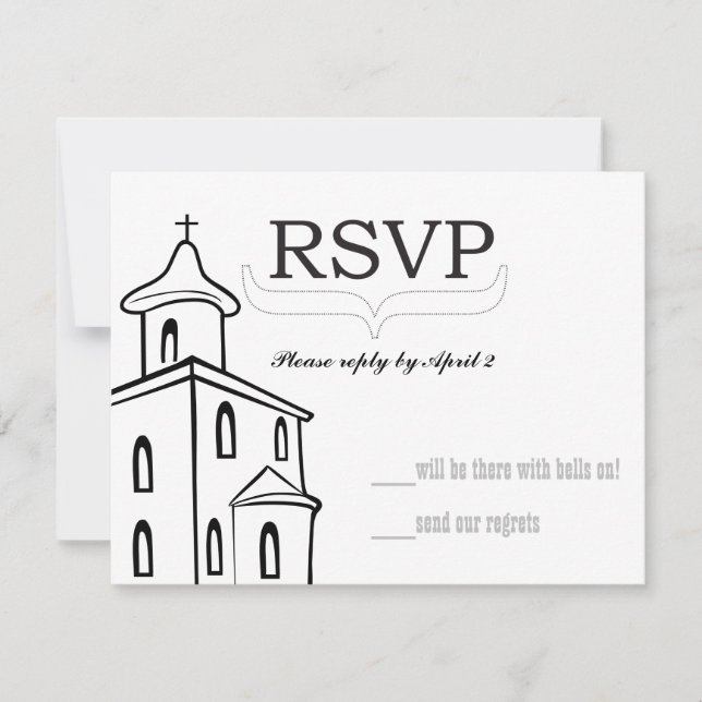 Chapel RSVP-size for RSVP Envelopes Card (Front)