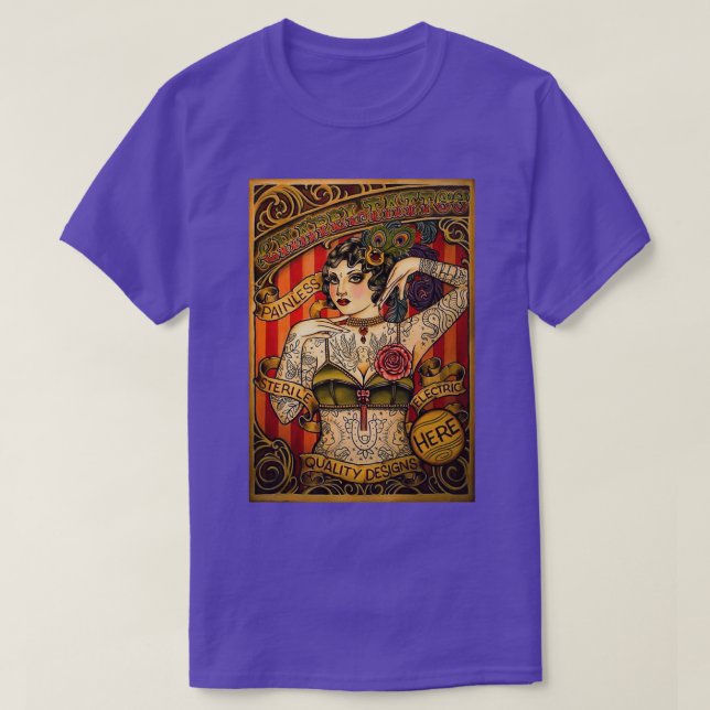 CHAPEL TATTOO Vintage Body Advertising Art  T-Shirt (Design Front)