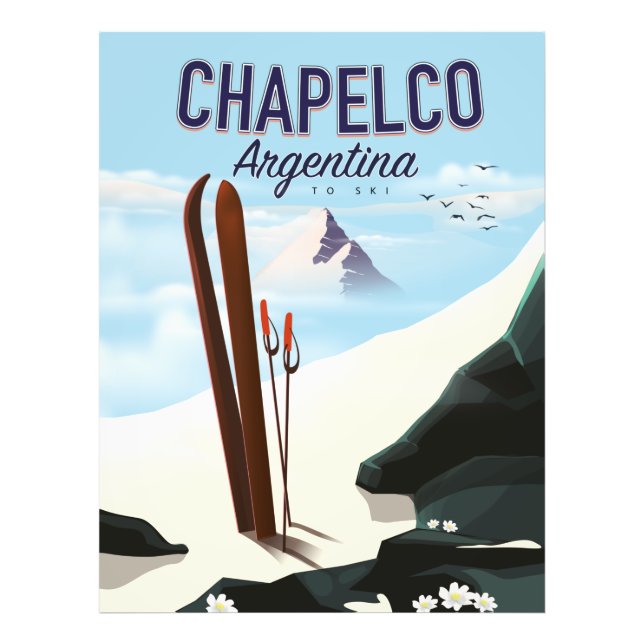 Chapelco Argentina to Ski Photo Print (Front)
