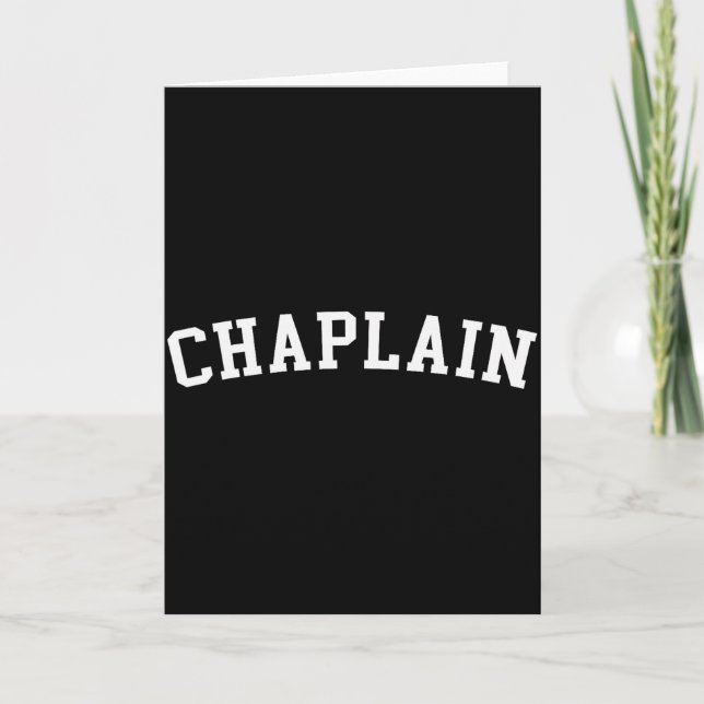 Chaplain  card (Front)