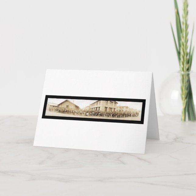 Chaplain Training Army Photo 1918 Card (Front)