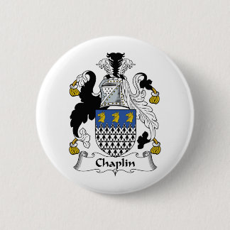 Chaplin Family Crest 6 Cm Round Badge