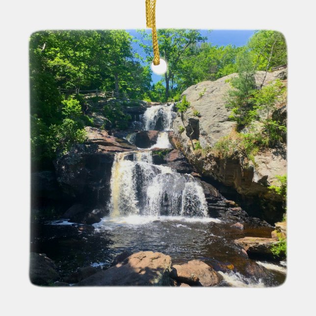 Chapman Falls Serenity Ceramic Ornament (Front)