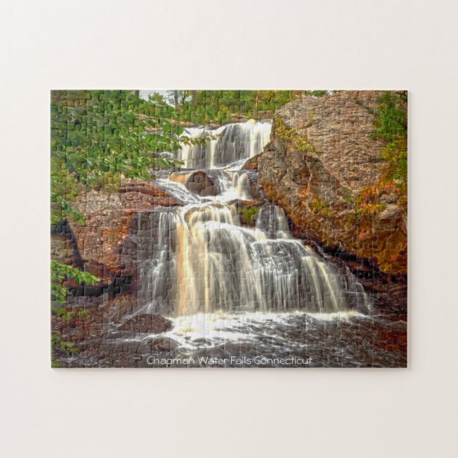 Chapman Water Falls  Connecticut. Jigsaw Puzzle (Horizontal)