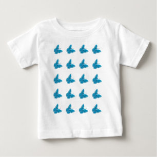 Chapman's Blue Butterflies Flying Baby T-Shirt
