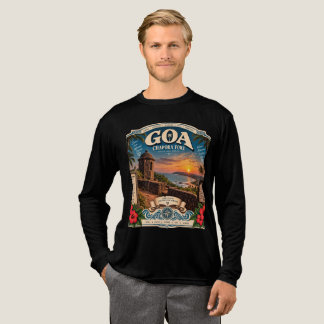 Chapora Fort — Sunset Sentinel of Goa 🏰🌅 Tri-Blend Shirt