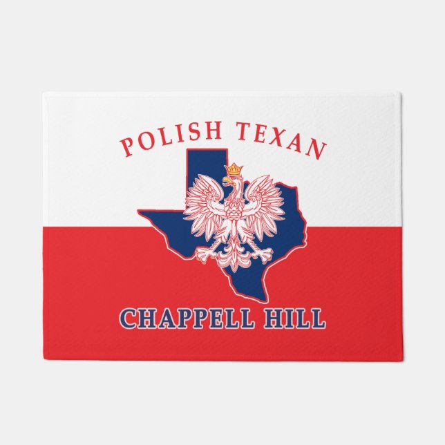 Chappell Hill Polish Texan Doormat (Front)