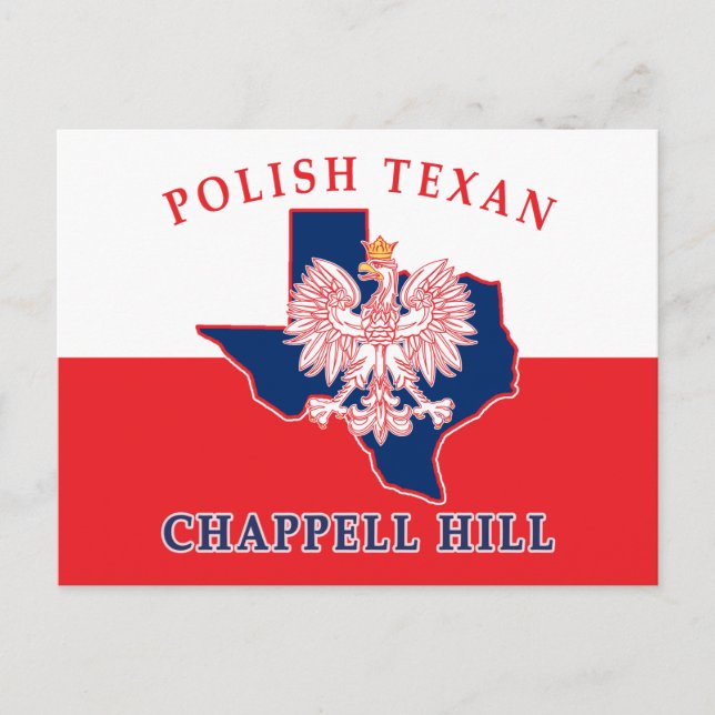 Chappell Hill Polish Texan Postcard (Front)