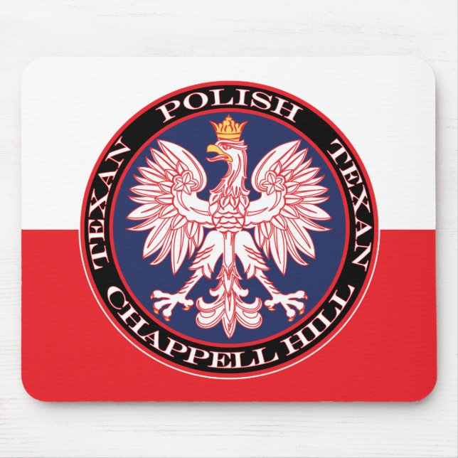 Chappell Hill Round Polish Texan Mouse Pad (Front)