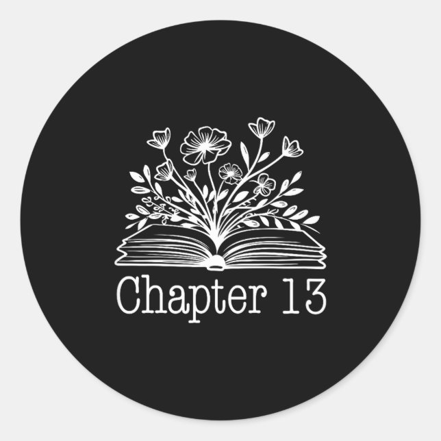 Chapter 13 Birthday  Classic Round Sticker (Front)