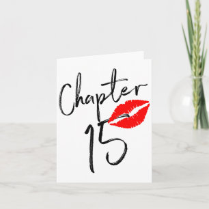 Chapter 15th Birthday Girl Princess Shirt 15 Years Card