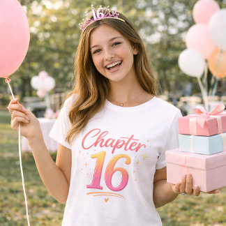 Chapter 16 Sweet Sixteen Birthday Celebration T-Shirt