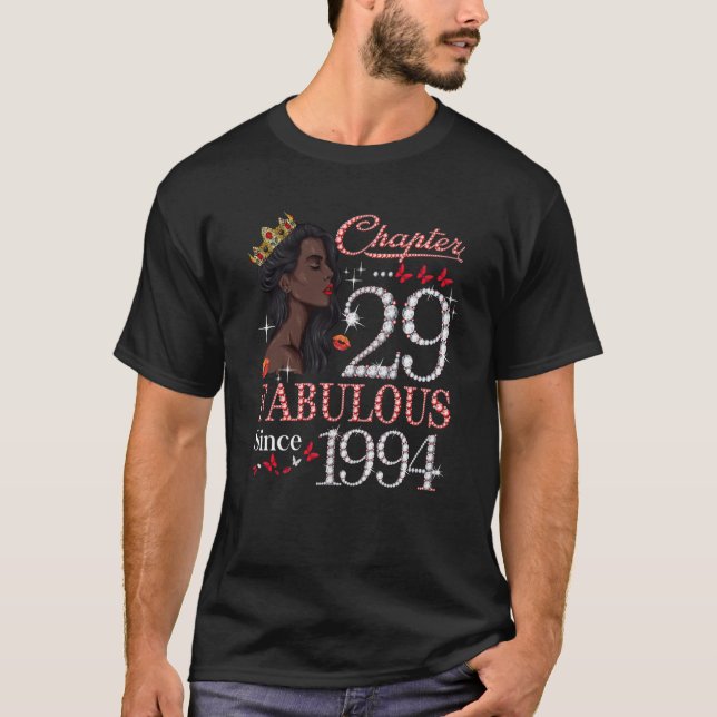 Chapter 29 Fabulous Since 1994 29th Birthday Queen T-Shirt (Front)