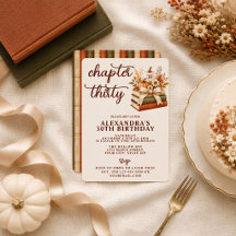 Chapter 30 Fall Pumpkin Bookish 30th Birthday