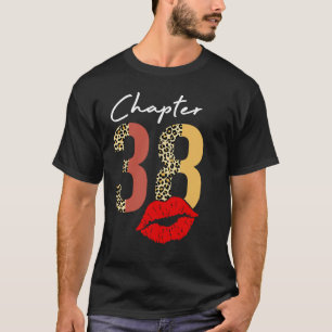 Chapter 38 years 38th birthday lips leopard T-Shirt