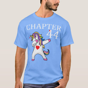 chapter 44 unicorn dabbing happy birthday 44 old y T-Shirt