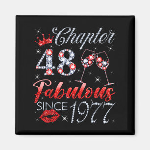 Chapter 48 Fabulous Since 1977 48 Years Old Lady W Magnet