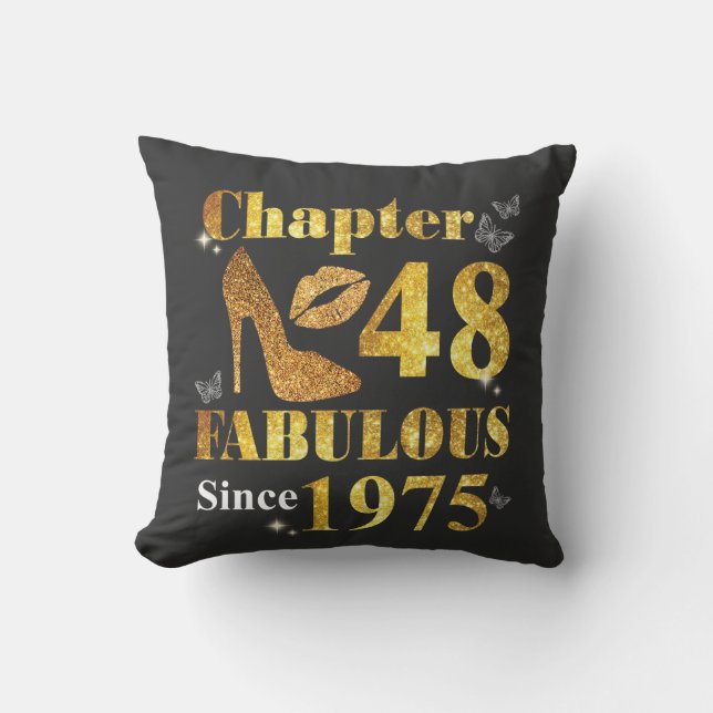 Chapter 48 women 1975 born Throw Pillow (Front)